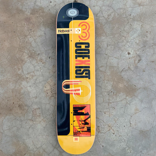 Habitat Skateboards Co Exist Series Three Logo Board