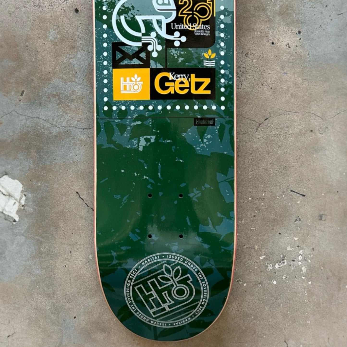 Habitat Skateboards Kerry Getz Postage 3 Series Board